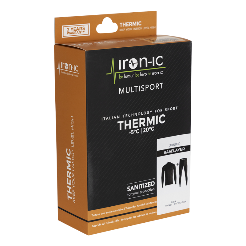 ENSEMBLE DE SOUS-VÊTEMENTS THERMIQUES ENFANT | BLACK | 110-116 | Diel